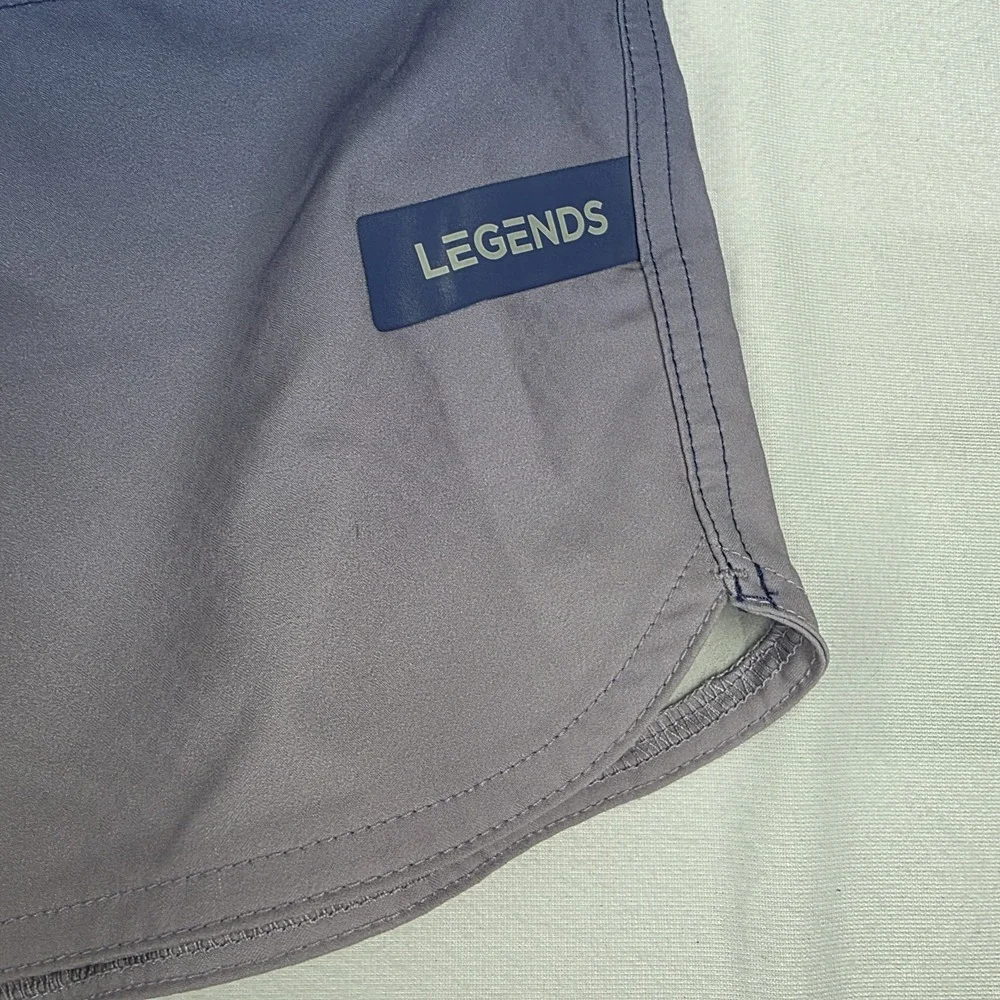 Legends Saylor Swim Shorts Mens XXL Blue Gradient Ombre Drawstring Hybrid Casual